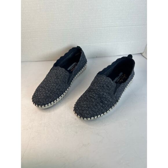 Skechers Navy Air Cooled Memory Foam Comfort Slip On Shoes Size 8.5 - Picture 1 of 10